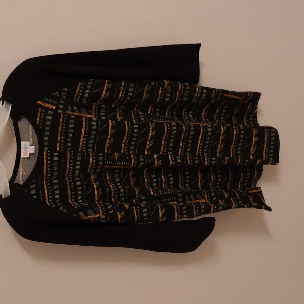 Pattern 3/4 sleeve baseball tee